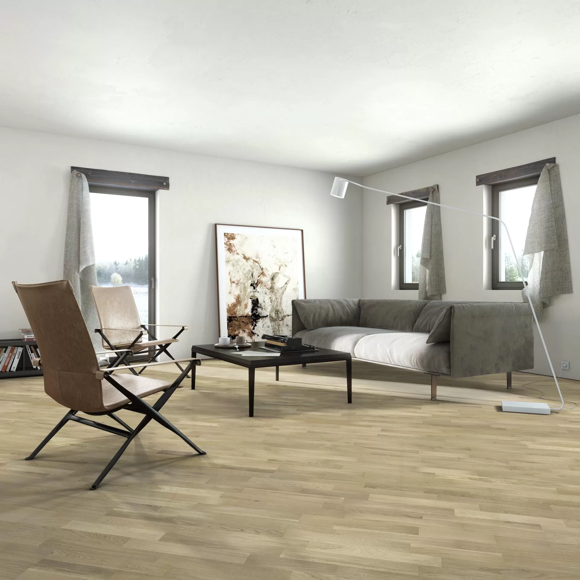 Паркетная доска Barlinek Molti Дуб Bianco