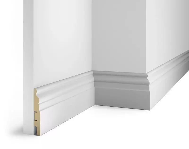 Плинтус COSCA DECOR Белый белый под покраску AP18