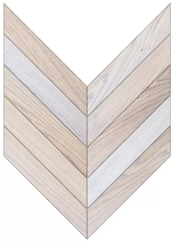 Паркетная доска Parquet Plaque Французкая елка Рустик Дуб серо-розовый (130)