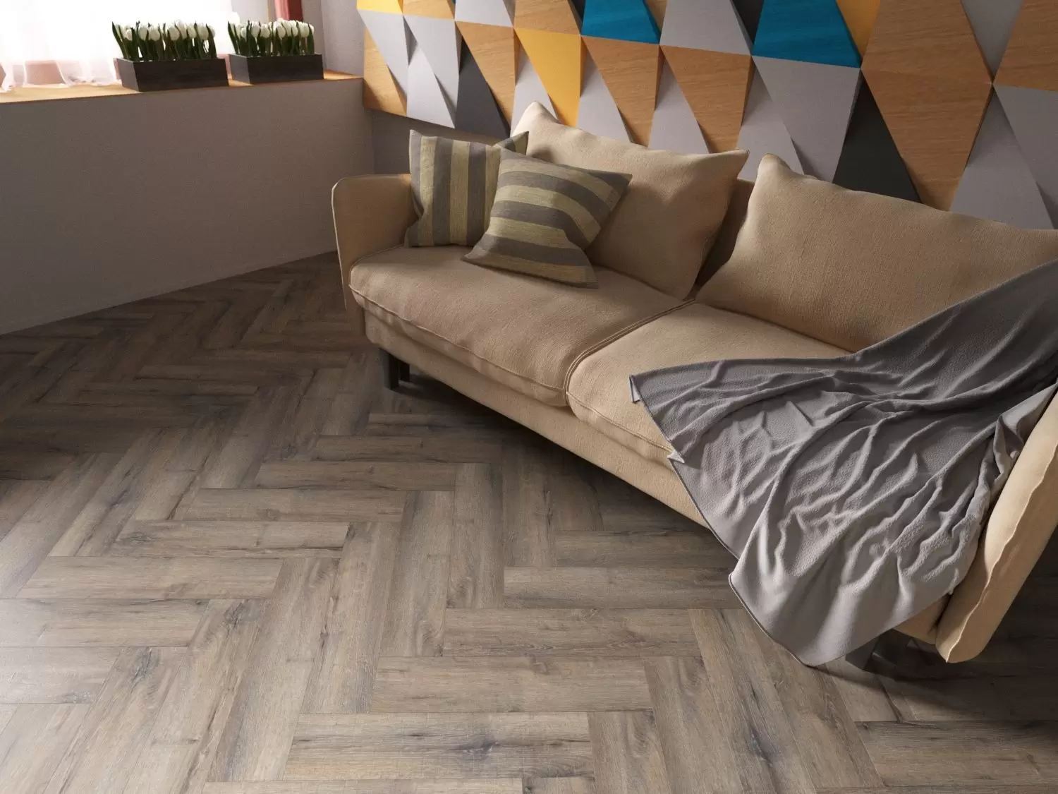 Кварцвиниловая плитка FineFloor CRAFT Rich Short Plank Дуб Девон FF-080