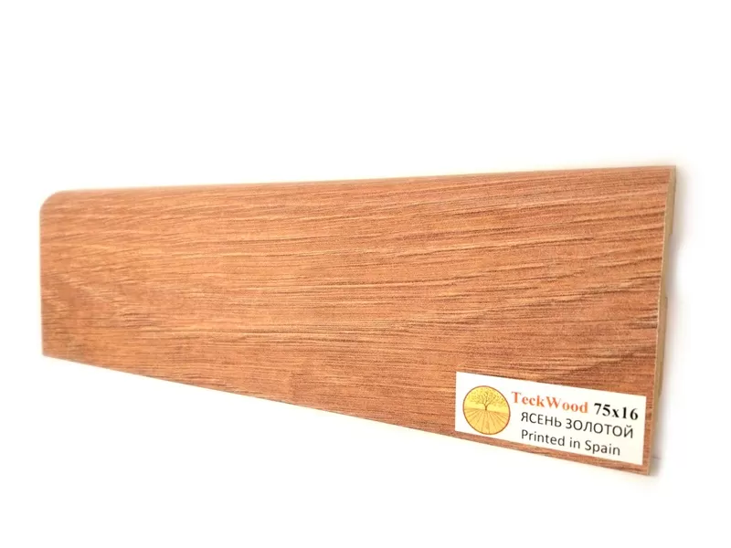 Плинтус TeckWood Цветной Ясень Золотой (75)