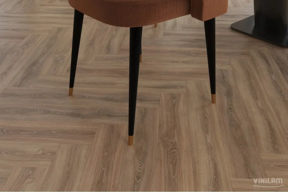 Кварцвиниловая плитка Vinilam PARQUET Herringbone 6,5 mm IS11355 Паркет Монпелье