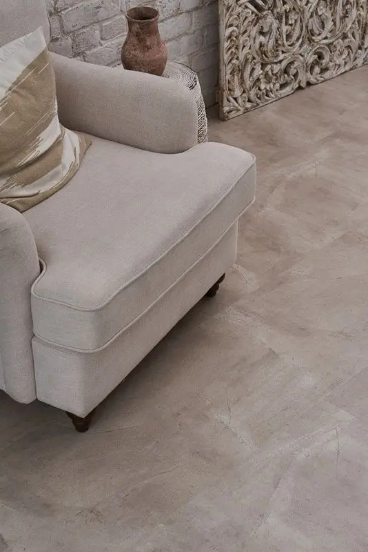 Кварцвиниловая плитка Vinilam Ceramo Click Бетонная смесь 61603, пробковая подложка