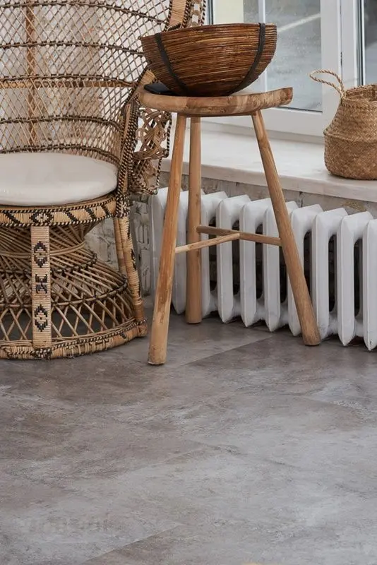 Кварцвиниловая плитка Vinilam Ceramo Click Сланцевый Камень 61605