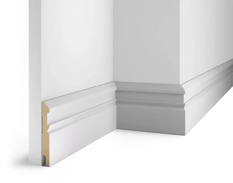 Плинтус COSCA DECOR Белый белый под покраску AP30