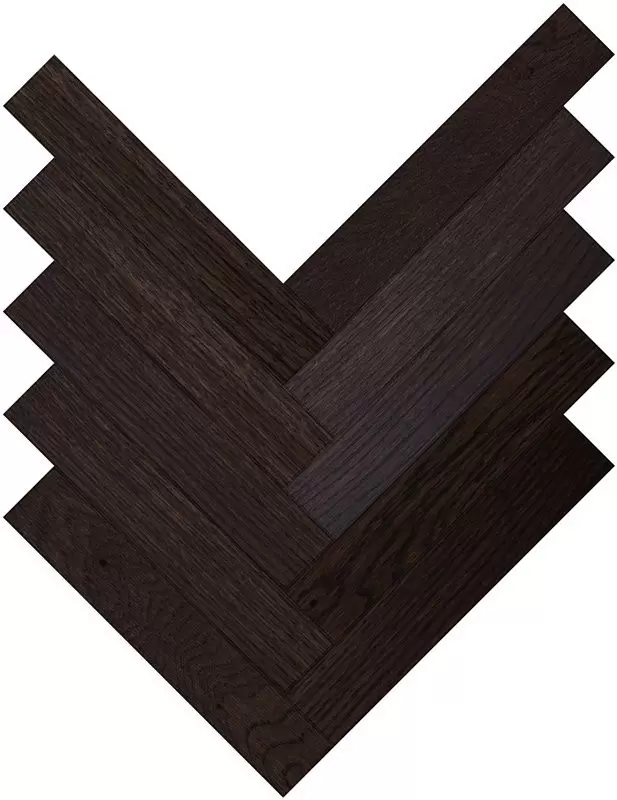 Паркетная доска Parquet Plaque Венгерская елка Натур Дуб темно-коричневый (100)