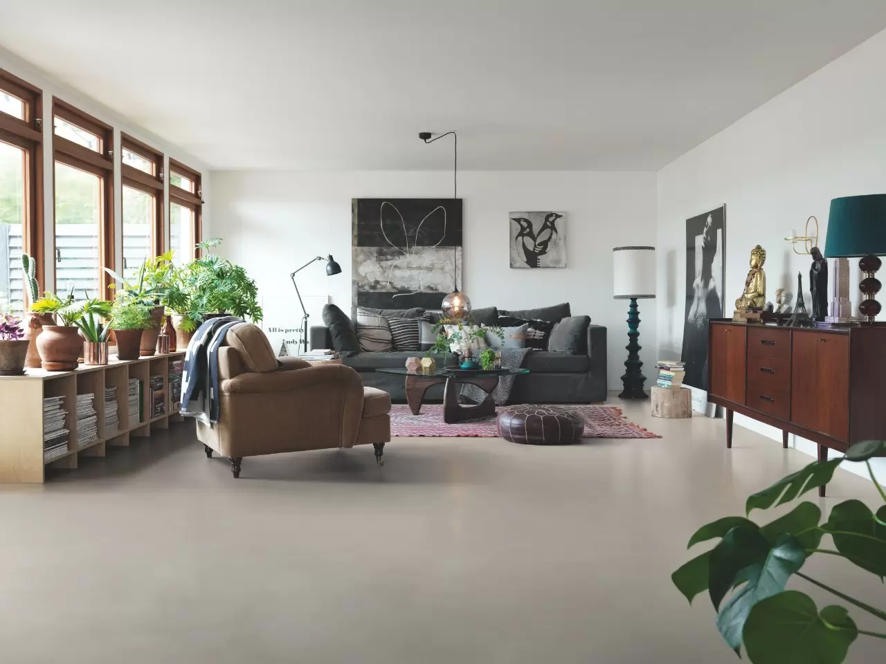 Кварцвиниловая плитка Pergo Optimum Tile Click Бетон Теплый Бежевый V3120-40144