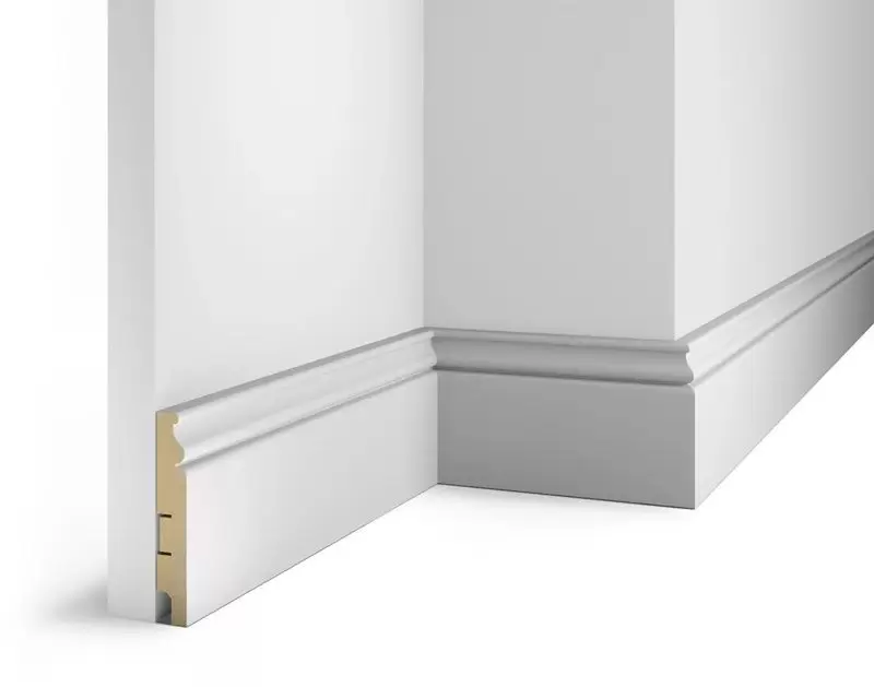 Плинтус COSCA DECOR Белый белый под покраску AP10