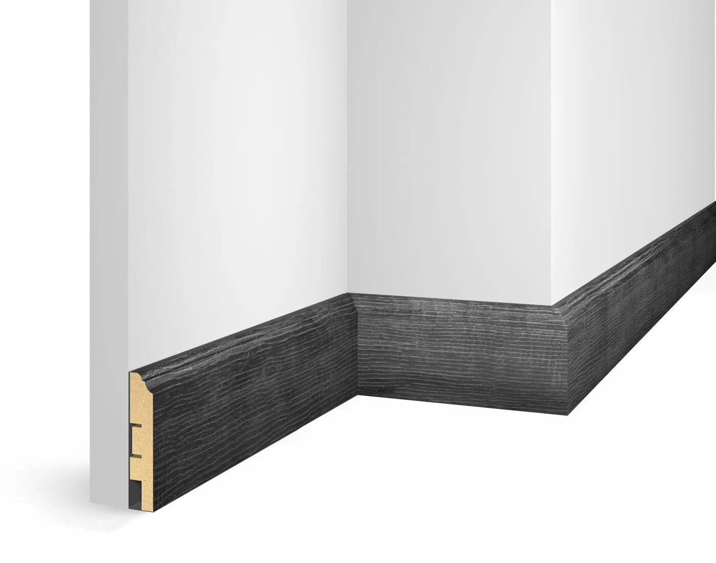 Плинтус COSCA DECOR Экошпон WP07 WP07 Дуб Графит