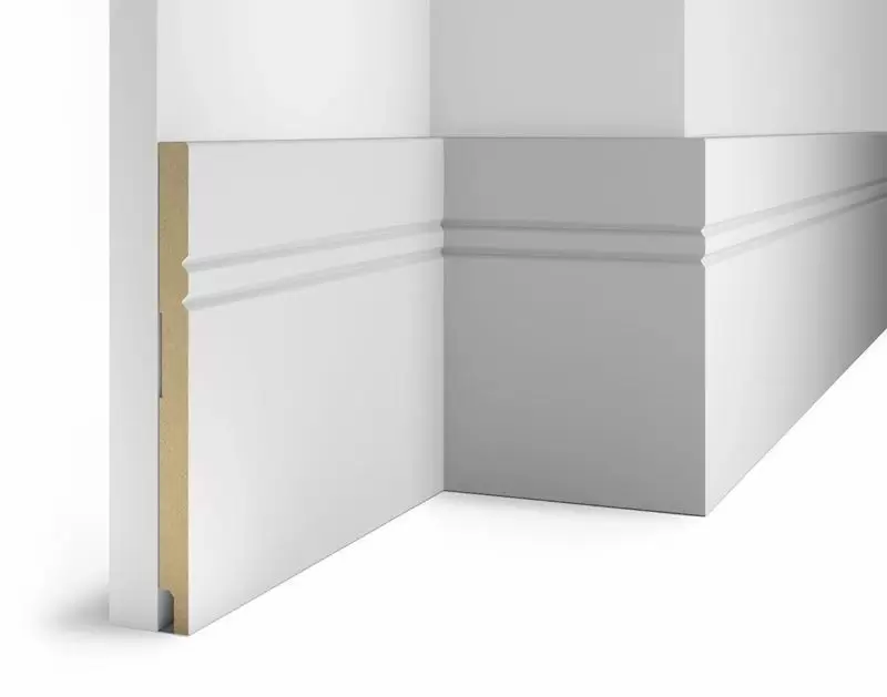 Плинтус COSCA DECOR Белый белый под покраску AP27