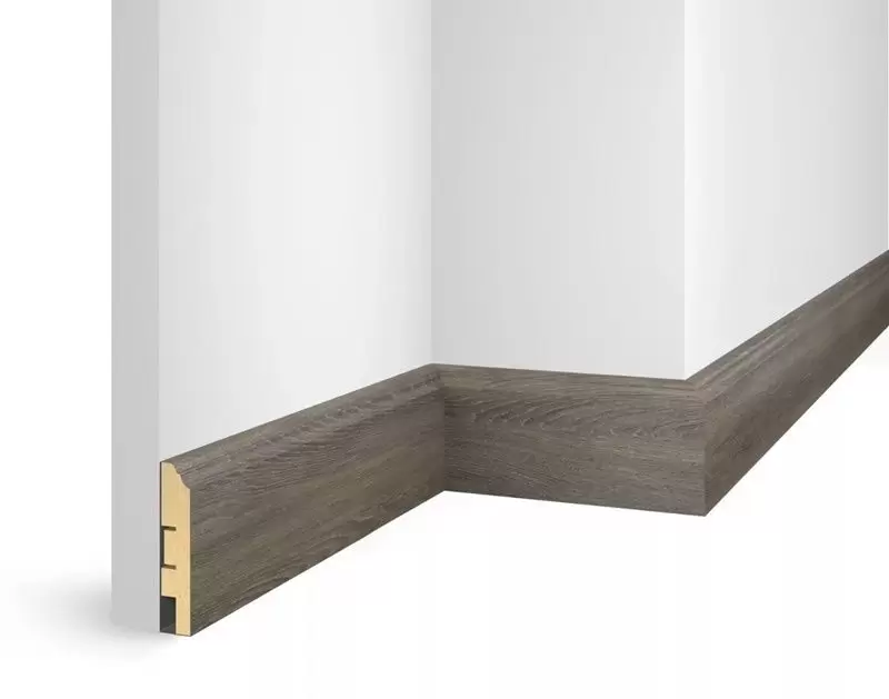 Плинтус COSCA DECOR NANOFLEX EP02 EP02 Дуб Серебристый