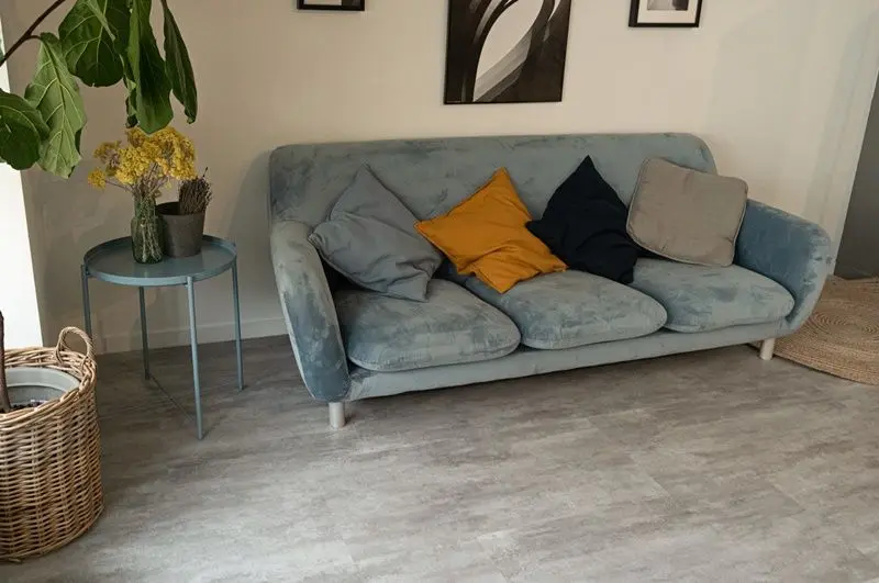 Кварцвиниловая плитка Vinilam Ceramo Click 71614 Цемент Светлый (2,209)