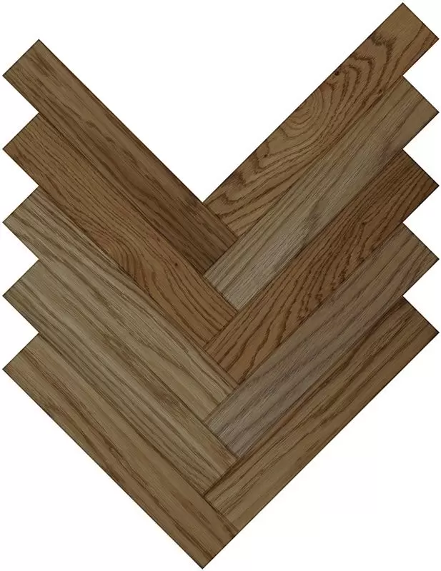 Паркетная доска Parquet Plaque Венгерская елка Рустик Дуб светло-коричневый (90)