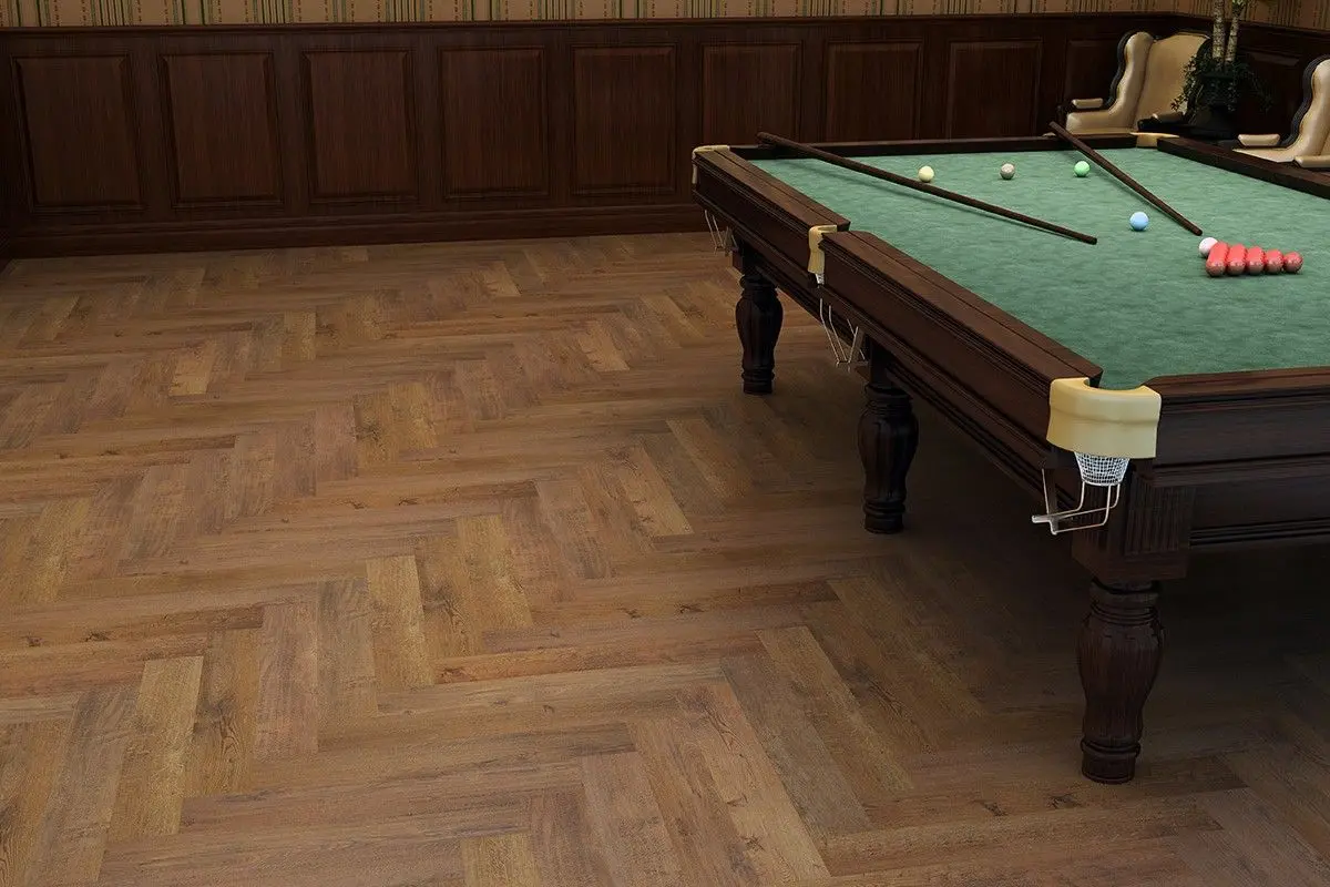 Кварцвиниловая плитка Vinilam PARQUET Herringbone 6,5 mm Паркет Парижский IS11155