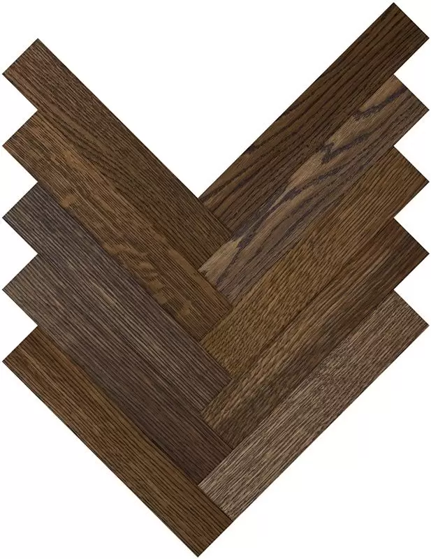 Паркетная доска Parquet Plaque Венгерская елка Рустик Дуб коньяк (120)