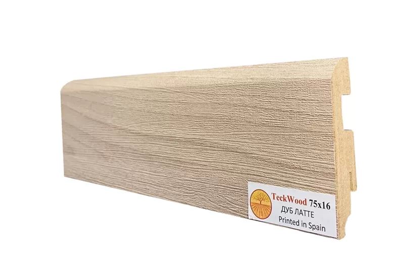 Плинтус TeckWood Цветной Дуб Латте (75)