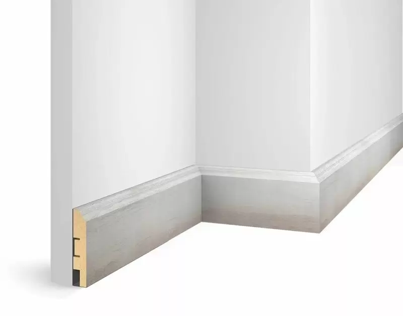 Плинтус COSCA DECOR Экошпон WP07 WP07 Дуб Кремовый