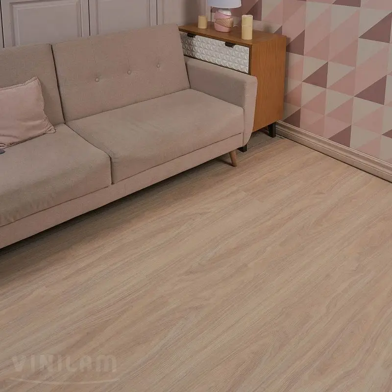 Кварцвиниловая плитка Vinilam Ceramo Glue 7777 Дуб Аляска