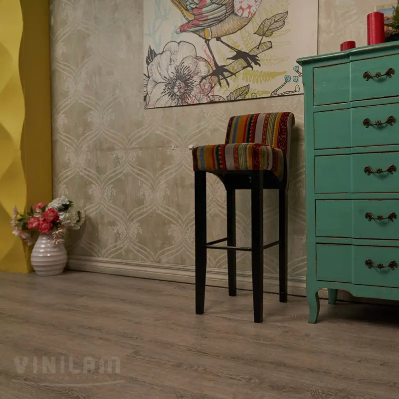 Кварцвиниловая плитка Vinilam Ceramo Glue 10128 ДУБ ШАЛЕ