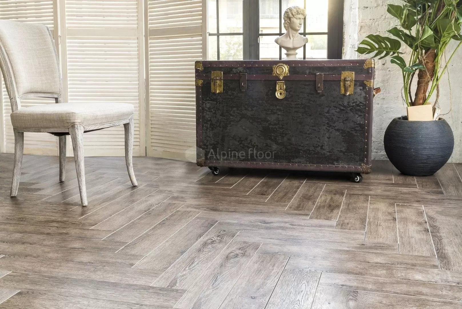 Кварцвиниловая плитка Alpine floor EXPRESSIVE PARQUET ЕСО 10-6 Американское ранчо A