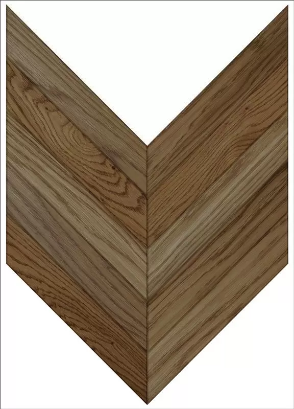 Паркетная доска Parquet Plaque Французкая елка Натур Дуб светло-коричневый (120)