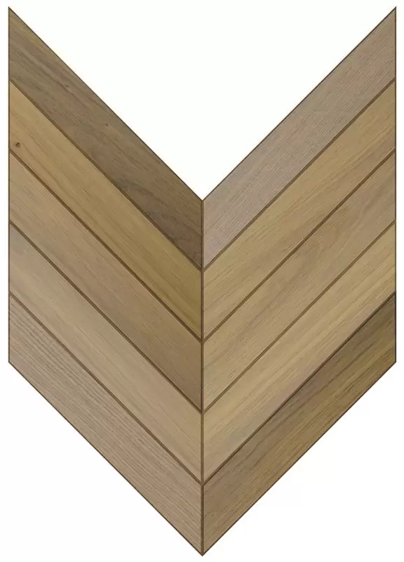 Паркетная доска Parquet Plaque Французкая елка Селект Дуб бежевый (90)