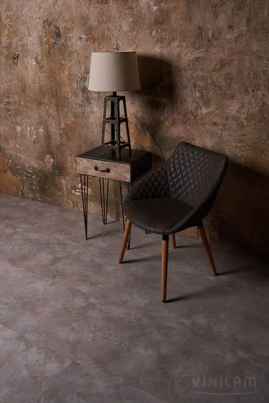 Кварцвиниловая плитка Vinilam Ceramo Glue Бетон 61606