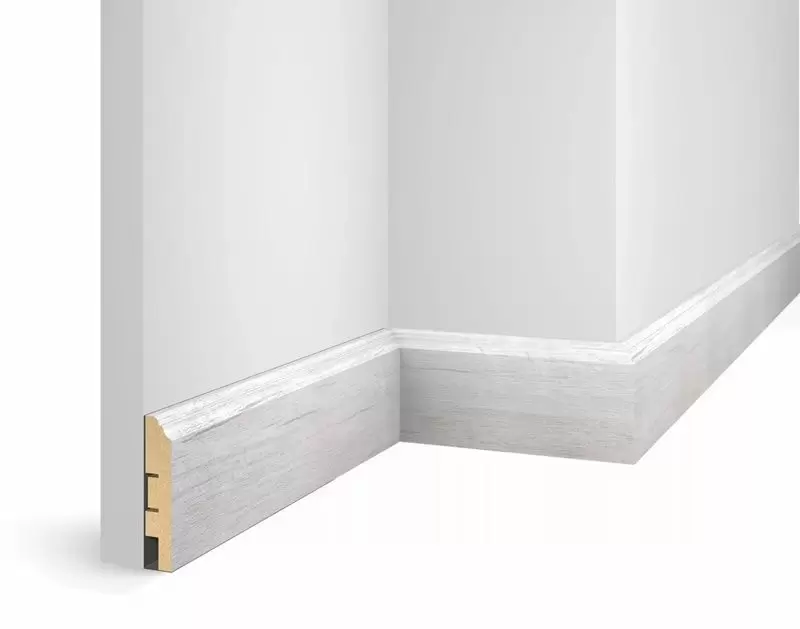 Плинтус COSCA DECOR Экошпон WP07 WP07 Дуб Эффект светло-серый